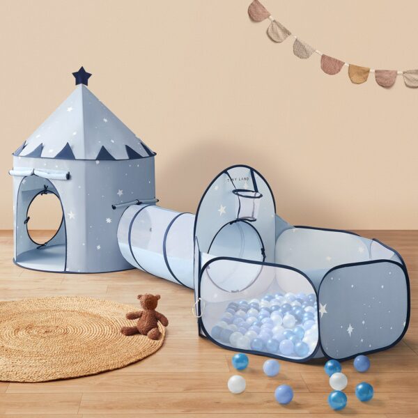 Adventure 3-in-1 Play Tunnel  & Ocean Ball Set - Blue