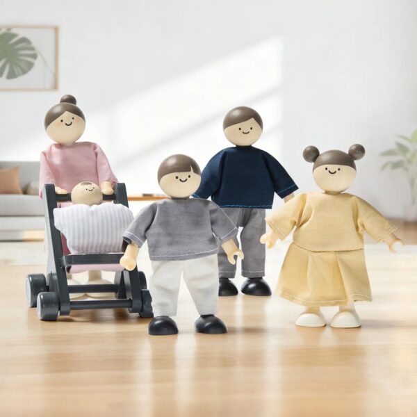 Wooden Dollhouse Dolls