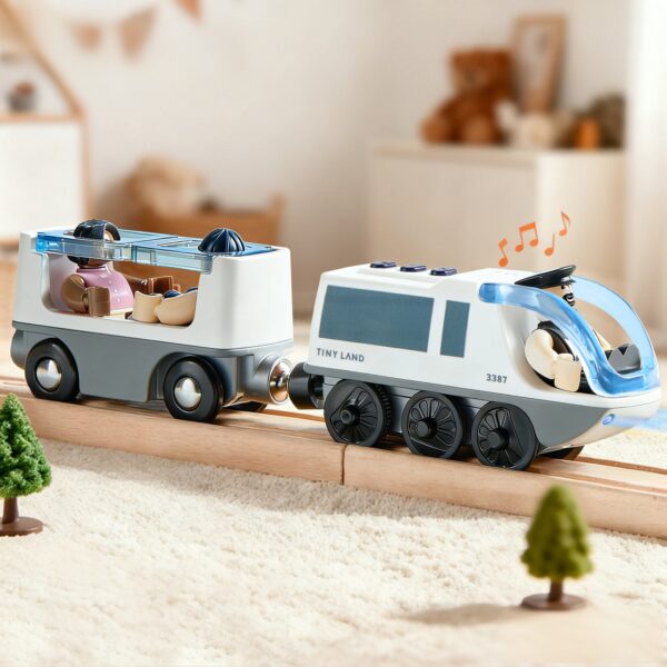 Dual-Color Electric Toy Train