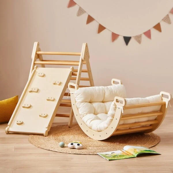 7-in-1 Montessori Climbing Set with Play Pad