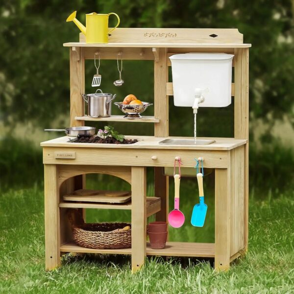 Mud Kitchen - DuoPlay Outdoor Play Kitchen for Kids