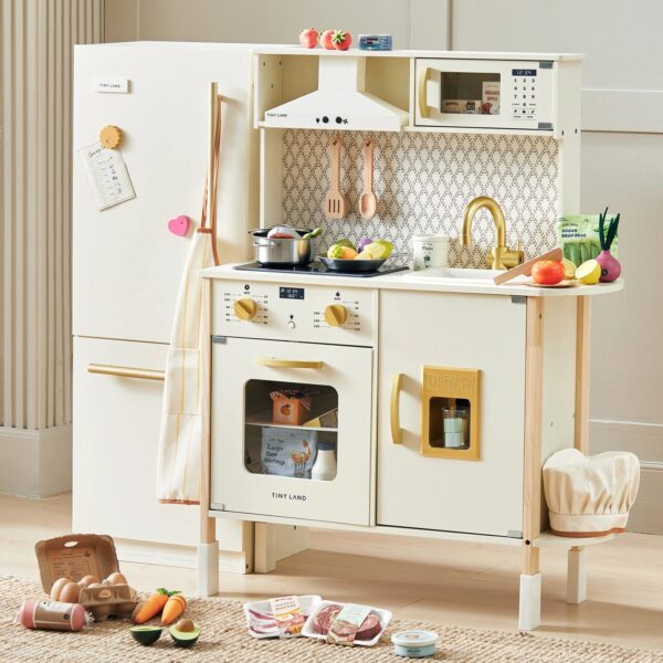 Farm-to-Table Play Set: Interactive Kitchen, Storage Fridge & Organic Food Collection