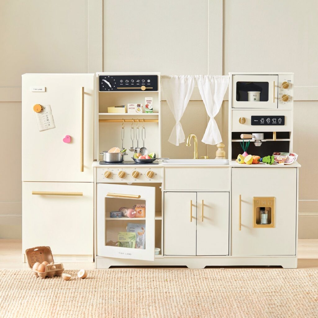 Iconic Water Play Kitchen & Premium Wooden Refrigerator